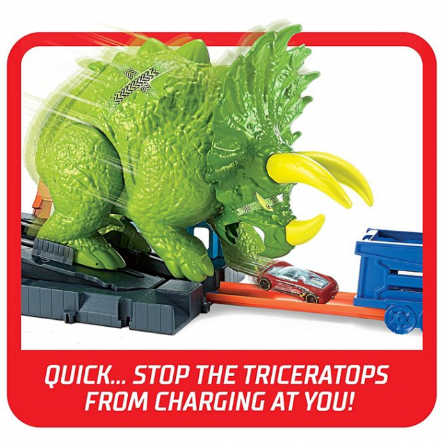 Pista Hot Wheels Ataque Triceratops