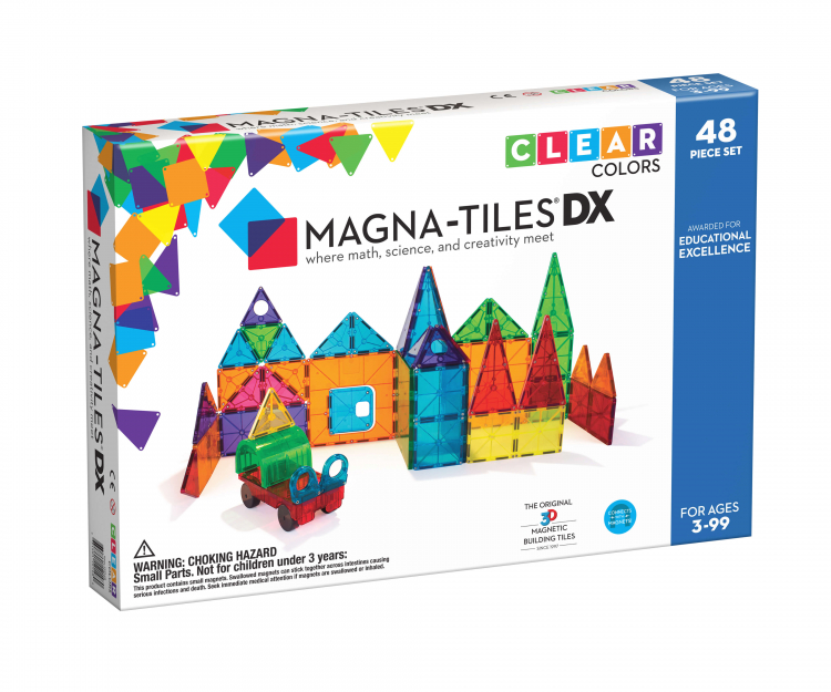 Magna Tiles® Clear Colors 48-Piece Deluxe Set