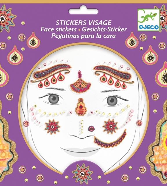 Princess India - Kids Face Sticker