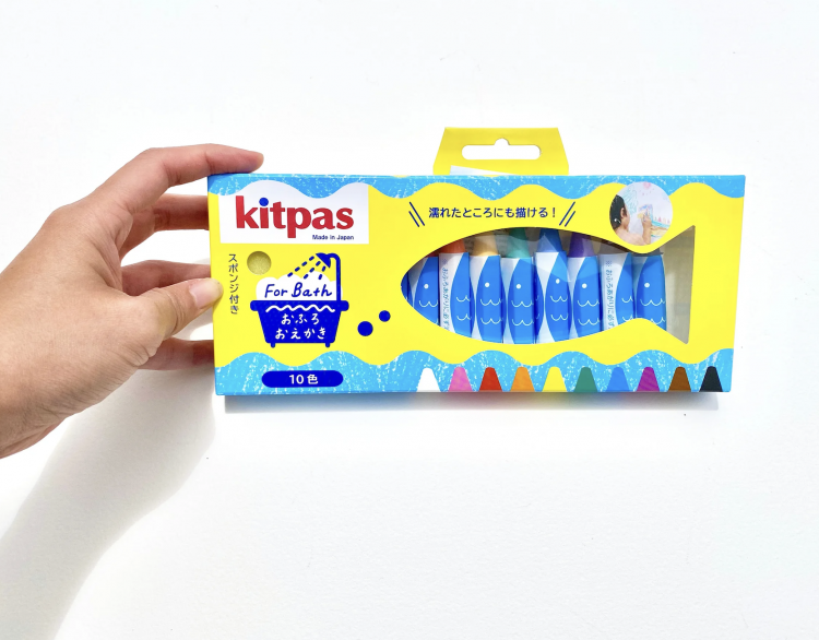 Kitpas Bath Crayons - Orange-Green-Blue