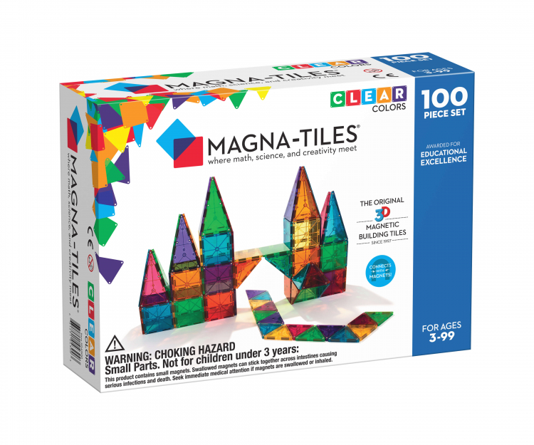 Best Choice Products 100-Piece Clear Multicolor Magnetic Tiles Set for sale online 